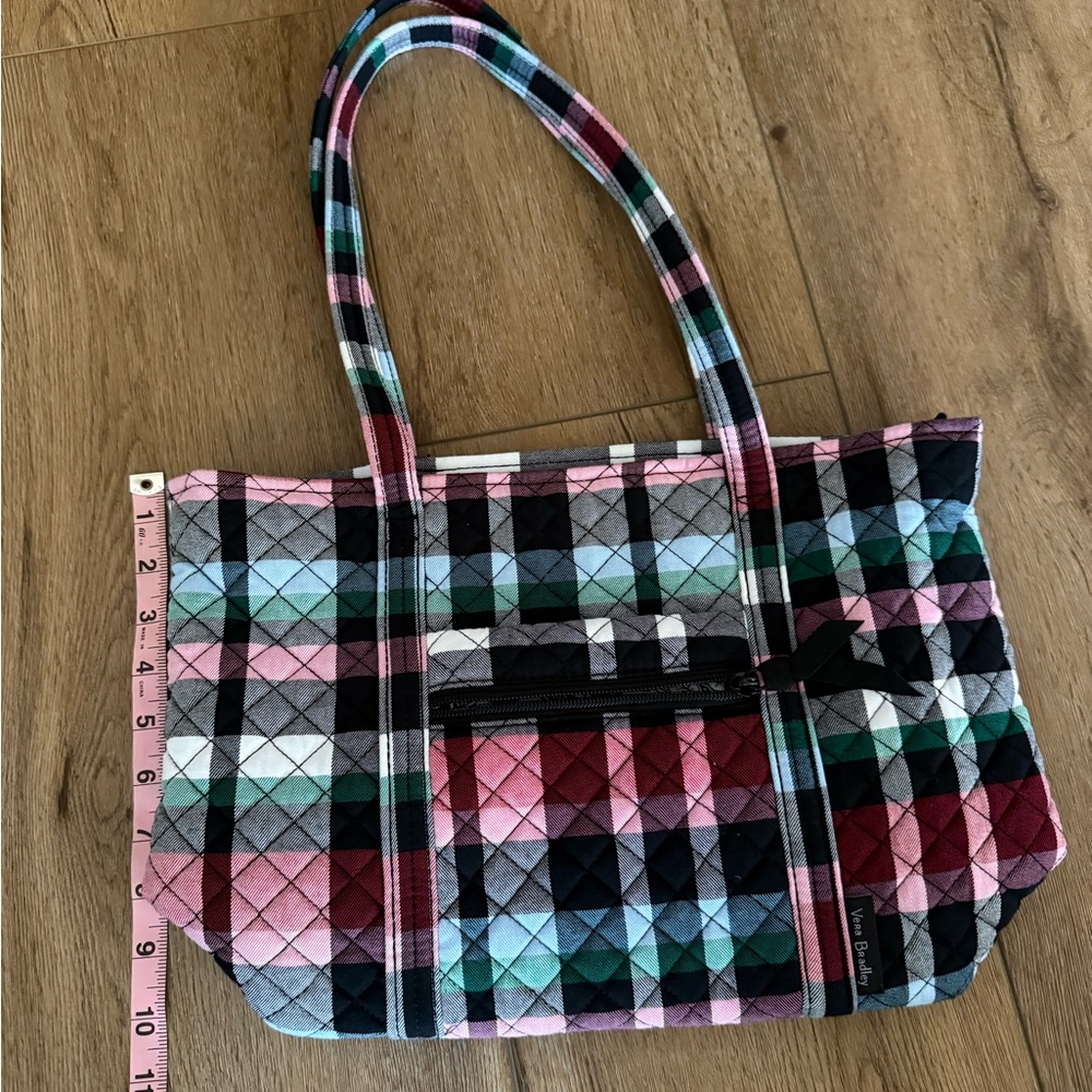 Vera Bradley Small Tote in Ribbons Plaid